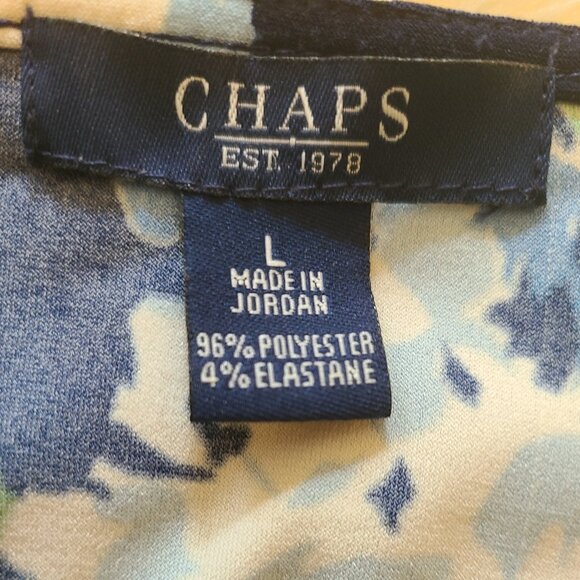 Chaps Floral Sleeveless Top and Skirt Set - Picture 3 of 9